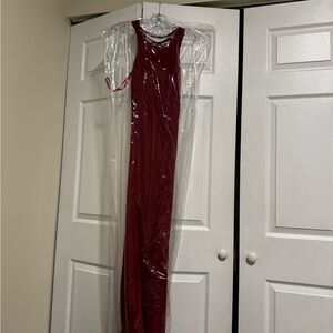 Elegant Burgundy Prom Dress